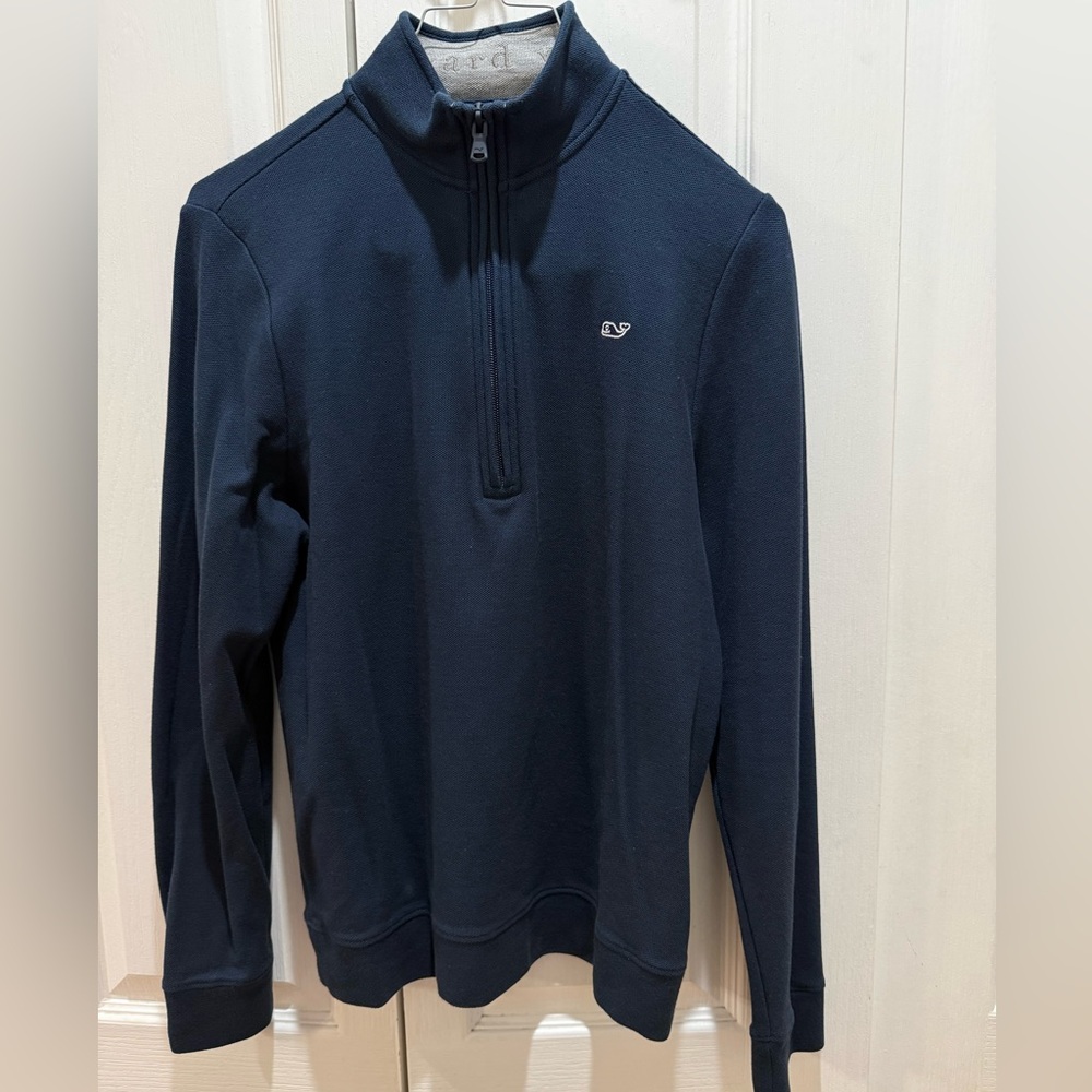 Vineyard Vines Kids Dark Blue Half-Zip Shirt